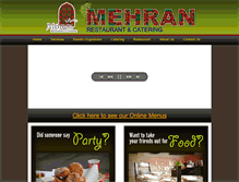 Tablet Screenshot of mehranrestaurant.net